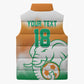 Custom Ivory Coast Football Sleeveless Puffer Jacket Proud Elephant Fan Edition