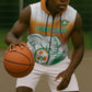 Custom Ivory Coast Football Sleeveless Zip Hoodie Proud Elephant Fan Edition