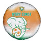 Ivory Coast Football Spare Tire Cover Proud Elephant Fan Edition