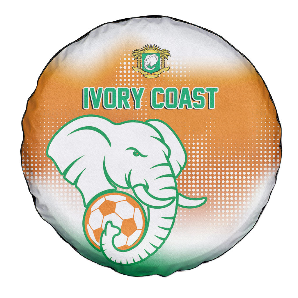 Ivory Coast Football Spare Tire Cover Proud Elephant Fan Edition