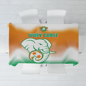 Ivory Coast Football Tablecloth Proud Elephant Fan Edition