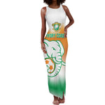 Custom Ivory Coast Football Tank Maxi Dress Proud Elephant Fan Edition