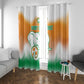 Ivory Coast Football Window Curtain Proud Elephant Fan Edition