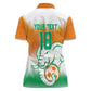 Custom Ivory Coast Football Women Polo Shirt Proud Elephant Fan Edition
