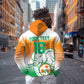 Custom Ivory Coast Football Zip Hoodie Proud Elephant Fan Edition