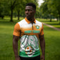 Custom Ivory Coast Football Zipper Polo Shirt Proud Elephant Fan Edition