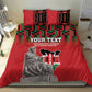 Personalized Afro Kenya Mashujaa Day Bedding Set Mzee Jomo Kenyatta With Coat Of Arms