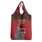 Personalized Afro Kenya Mashujaa Day Grocery Bag Mzee Jomo Kenyatta With Coat Of Arms