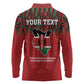 Personalized Afro Kenya Mashujaa Day Long Sleeve Polo Shirt Mzee Jomo Kenyatta With Coat Of Arms