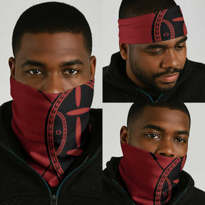 Afro Kenya Mashujaa Day Neck Gaiter Mzee Jomo Kenyatta With Coat Of Arms - African Pride