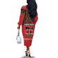 Personalized Afro Kenya Mashujaa Day Off The Shoulder Long Sleeve Dress Mzee Jomo Kenyatta With Coat Of Arms