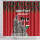 Personalized Afro Kenya Mashujaa Day Shower Curtain Mzee Jomo Kenyatta With Coat Of Arms