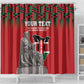 Personalized Afro Kenya Mashujaa Day Shower Curtain Mzee Jomo Kenyatta With Coat Of Arms