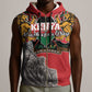 Personalized Afro Kenya Mashujaa Day Sleeveless Zip Hoodie Mzee Jomo Kenyatta With Coat Of Arms - African Pride