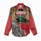 Personalized Afro Kenya Mashujaa Day Women Casual Shirt Mzee Jomo Kenyatta With Coat Of Arms LT18