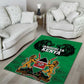 Afro Kenya National Heroes Day Area Rug Mashujaa With Lion Head And Coat Of Arms
