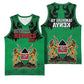 Afro Kenya National Heroes Day Basketball Jersey Mashujaa With Lion Head And Coat Of Arms - African Pride