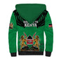 Afro Kenya National Heroes Day Sherpa Hoodie Mashujaa With Lion Head And Coat Of Arms