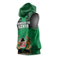 Afro Kenya National Heroes Day Sleeveless Hoodie Mashujaa With Lion Head And Coat Of Arms - African Pride