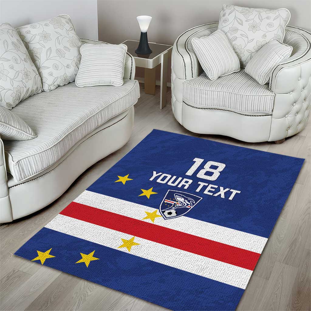 Cape Verde Football Go Champion Custom Area Rug Sporty Style - African Pride