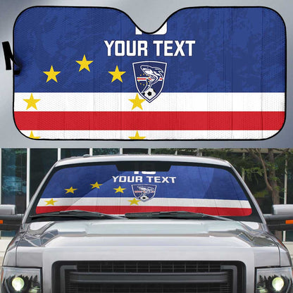 Cape Verde Football Go Champion Custom Auto Sun Shade Sporty Style