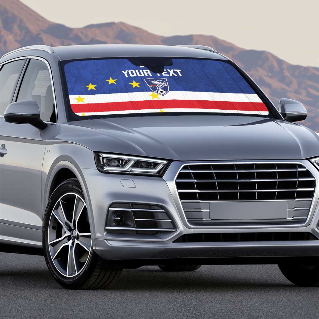 Cape Verde Football Go Champion Custom Auto Sun Shade Sporty Style