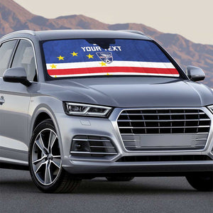 Cape Verde Football Go Champion Custom Auto Sun Shade Sporty Style