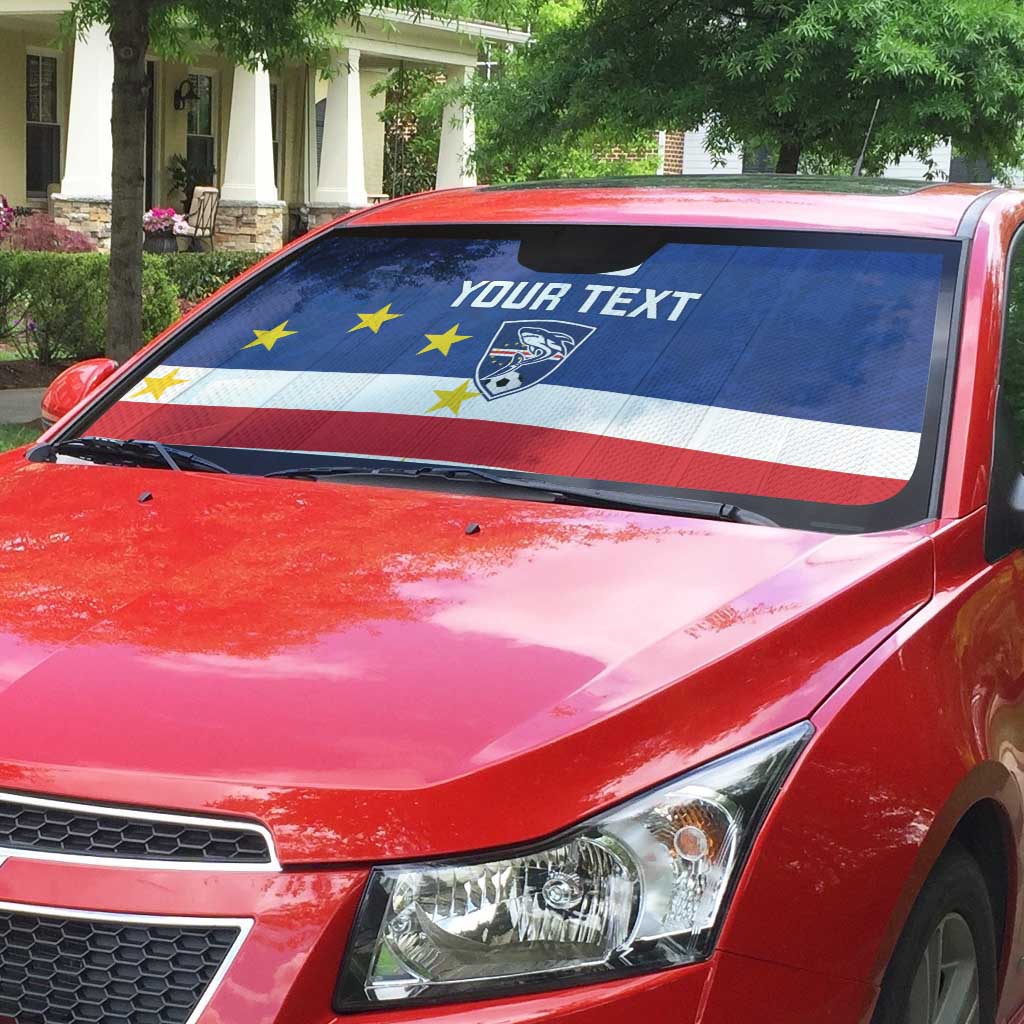 Cape Verde Football Go Champion Custom Auto Sun Shade Sporty Style