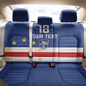 Cape Verde Football Go Champion Custom Back Car Seat Cover Sporty Style - African Pride