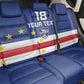 Cape Verde Football Go Champion Custom Back Car Seat Cover Sporty Style - African Pride