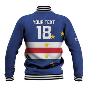 Cape Verde Football Go Champion Custom Baseball Jacket Sporty Style - African Pride