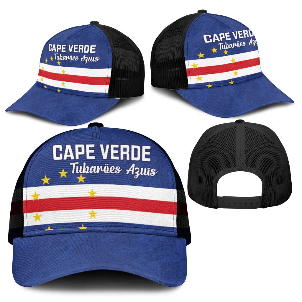Cape Verde Football Go Champion Baseball Net Cap Sporty Style - African Pride