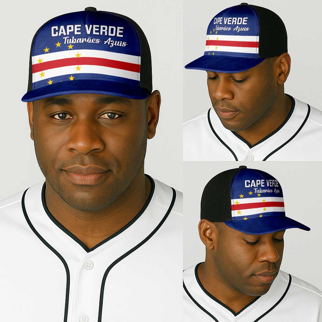 Cape Verde Football Go Champion Baseball Net Cap Sporty Style - African Pride