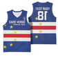 Cape Verde Football Go Champion Custom Basketball Jersey Sporty Style - African Pride