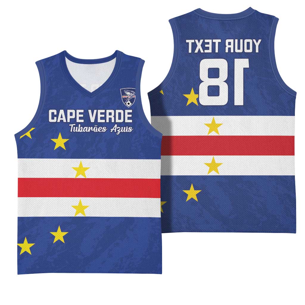 Cape Verde Football Go Champion Custom Basketball Jersey Sporty Style - African Pride