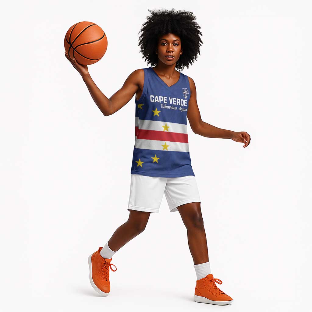 Cape Verde Football Go Champion Custom Basketball Jersey Sporty Style - African Pride