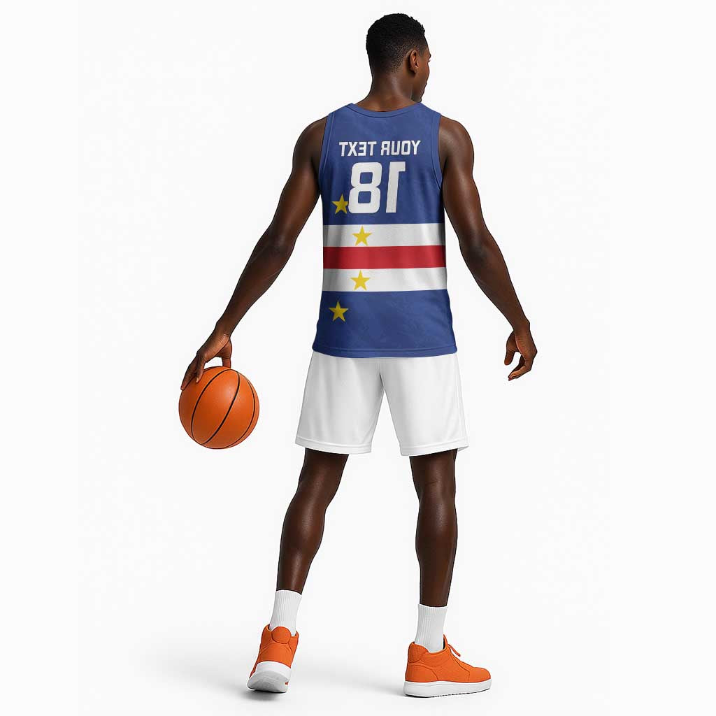 Cape Verde Football Go Champion Custom Basketball Jersey Sporty Style - African Pride