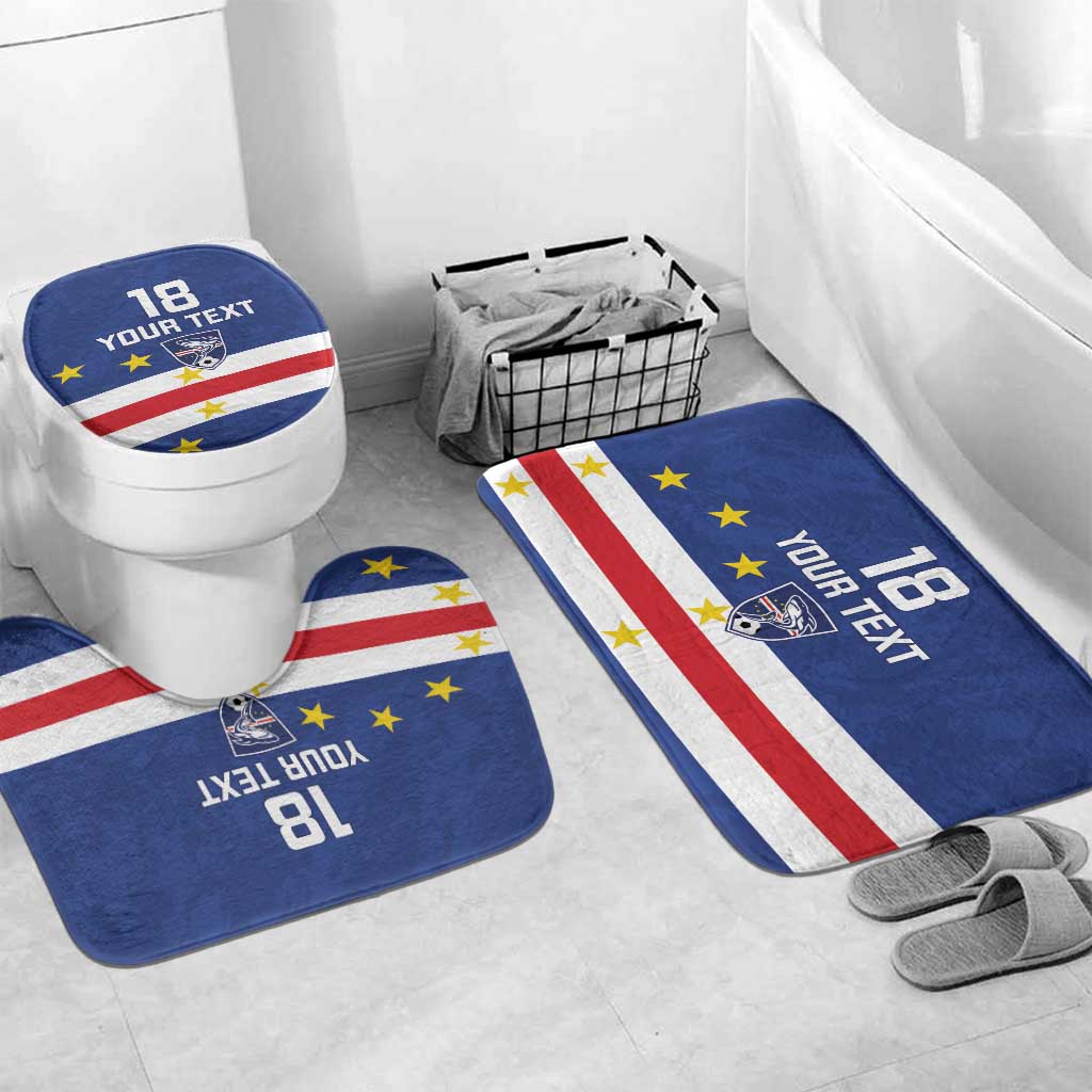 Cape Verde Football Go Champion Custom Bathroom Set Sporty Style