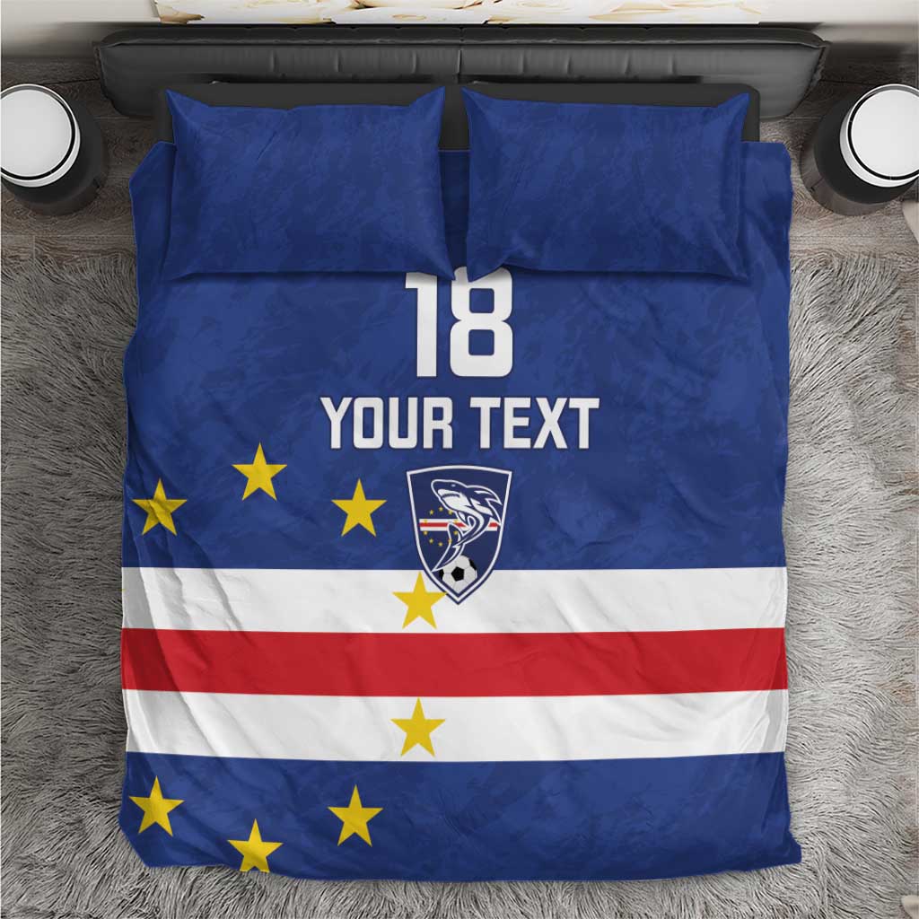 Cape Verde Football Go Champion Custom Bedding Set Sporty Style - African Pride
