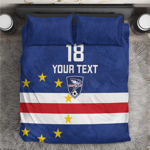 Cape Verde Football Go Champion Custom Bedding Set Sporty Style - African Pride