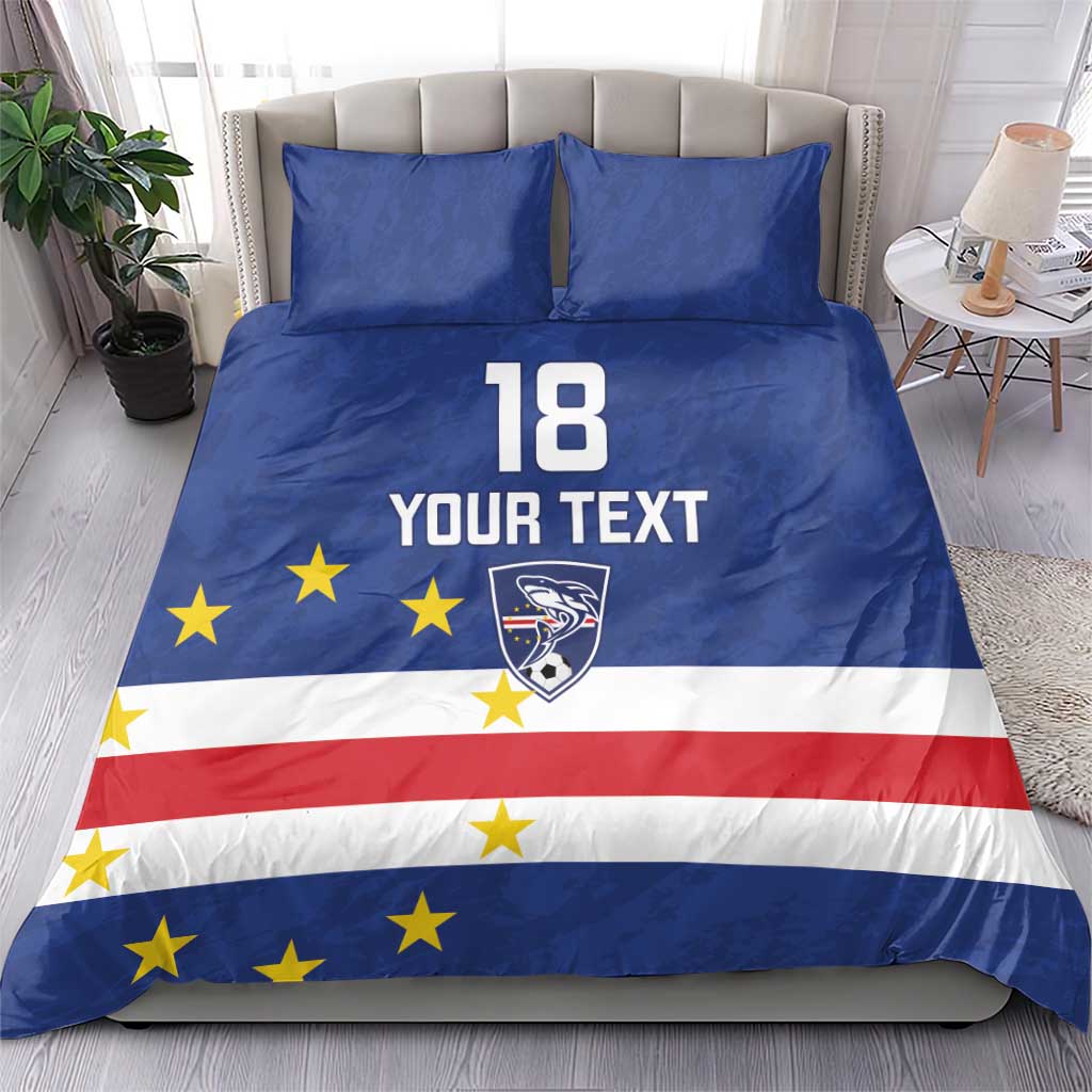 Cape Verde Football Go Champion Custom Bedding Set Sporty Style - African Pride