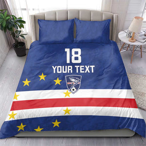 Cape Verde Football Go Champion Custom Bedding Set Sporty Style - African Pride