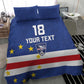 Cape Verde Football Go Champion Custom Bedding Set Sporty Style - African Pride