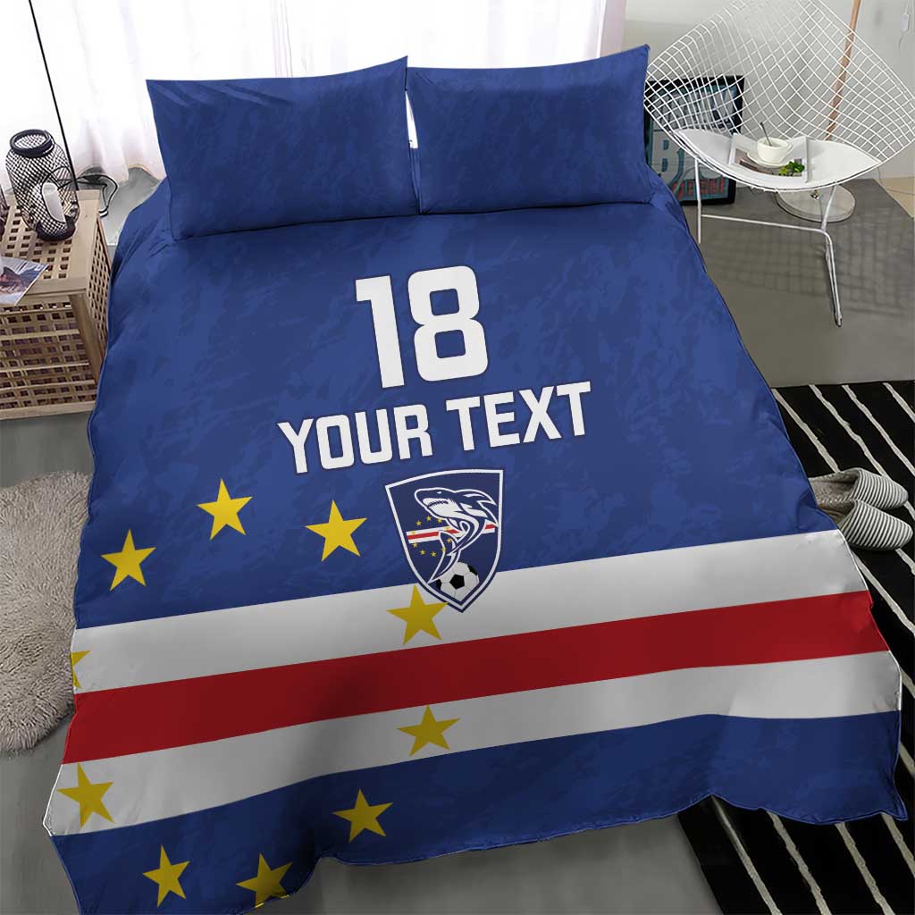 Cape Verde Football Go Champion Custom Bedding Set Sporty Style - African Pride