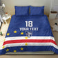 Cape Verde Football Go Champion Custom Bedding Set Sporty Style - African Pride