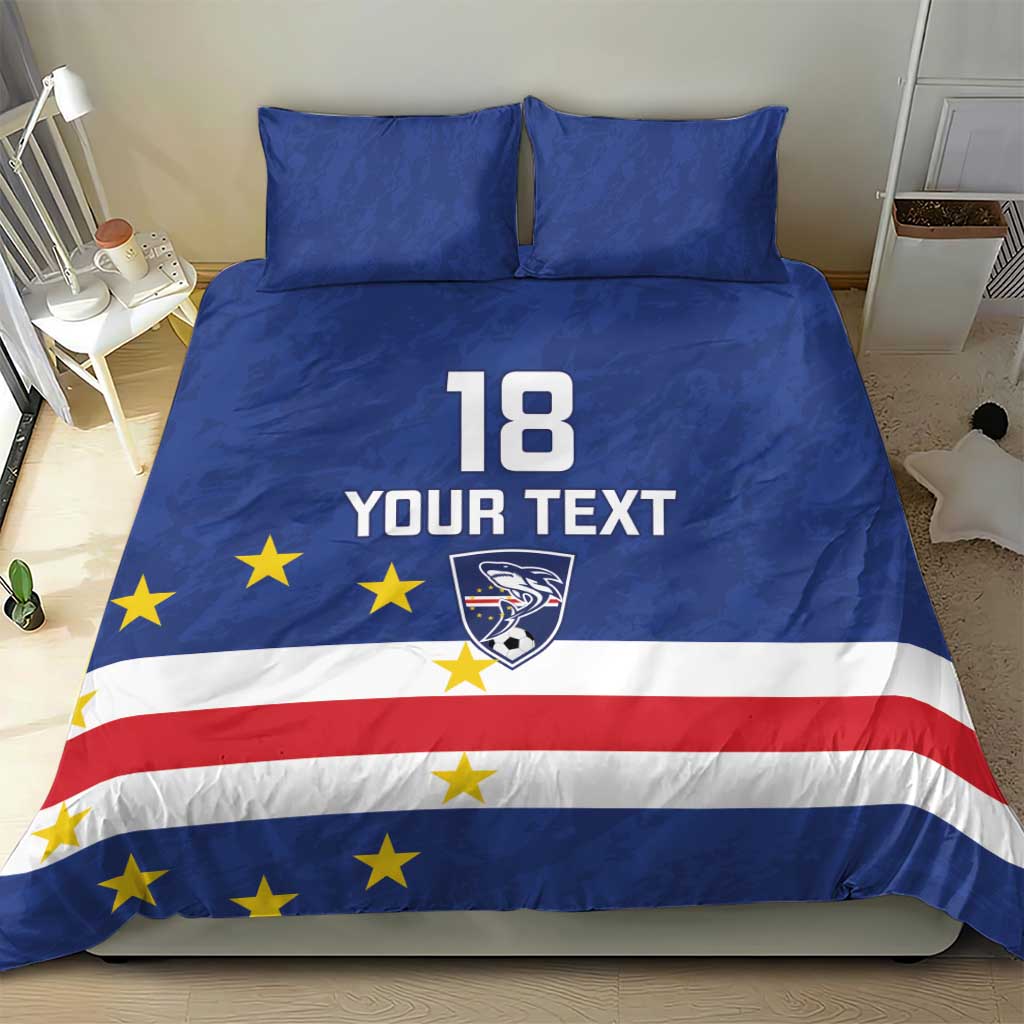 Cape Verde Football Go Champion Custom Bedding Set Sporty Style - African Pride