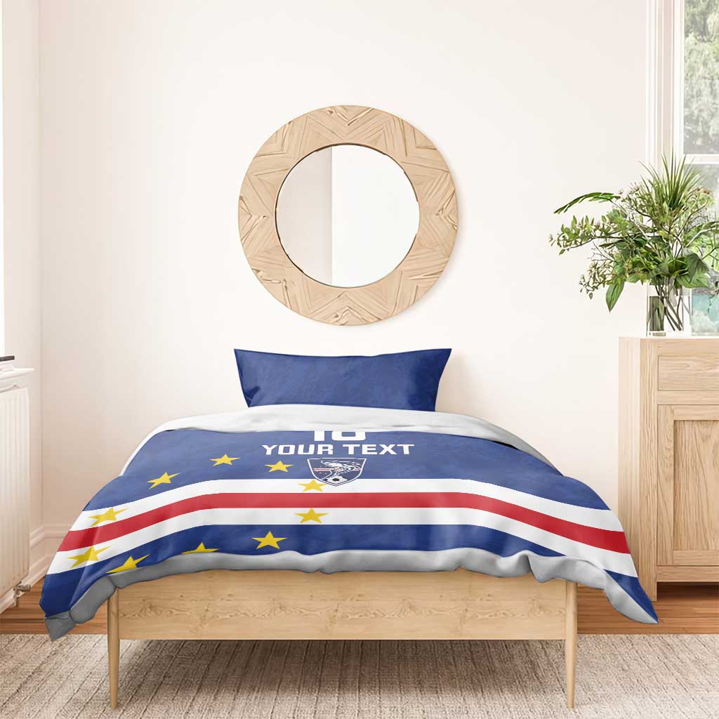Cape Verde Football Go Champion Custom Bedding Set Sporty Style - African Pride