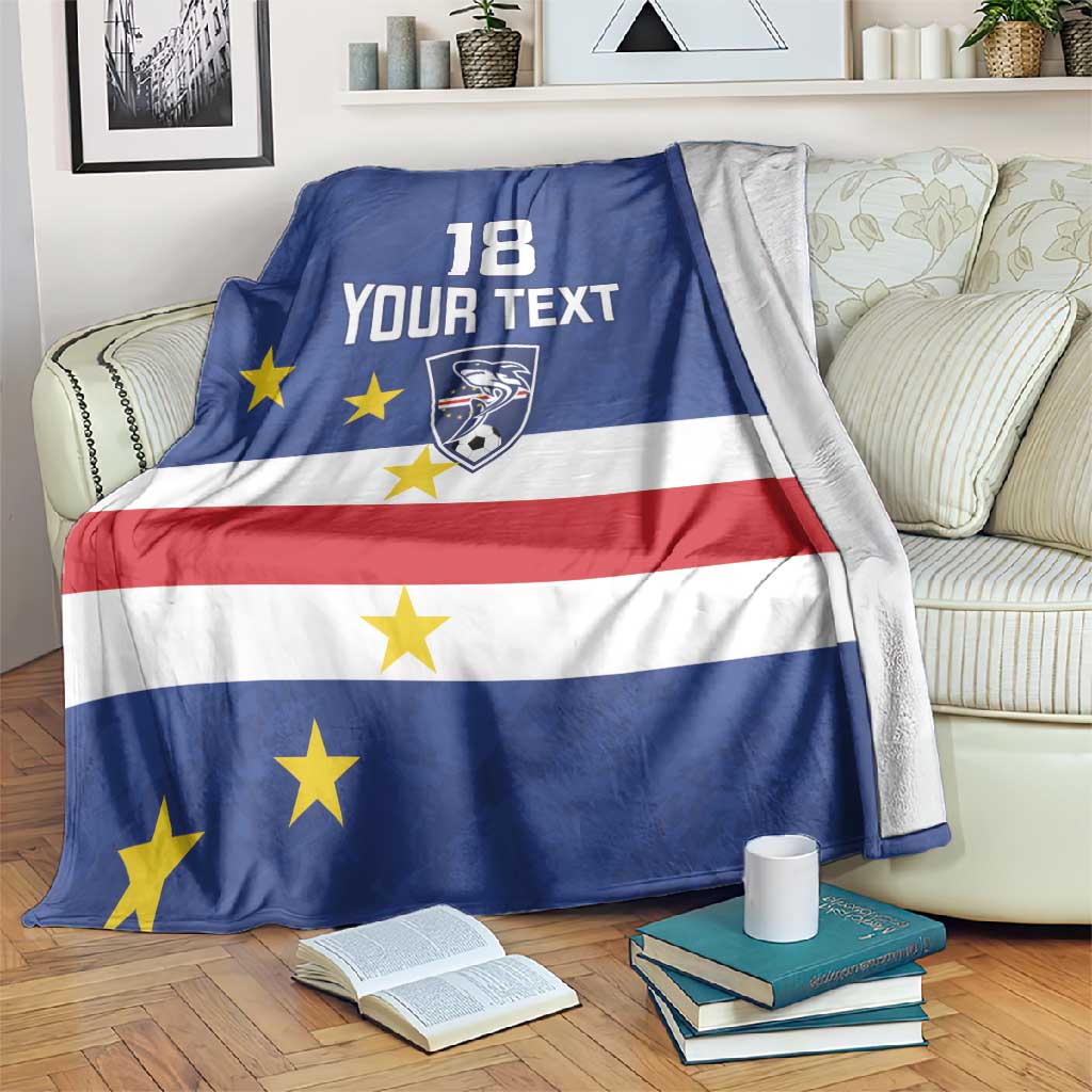 Cape Verde Football Go Champion Custom Blanket Sporty Style - African Pride
