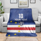 Cape Verde Football Go Champion Custom Blanket Sporty Style - African Pride