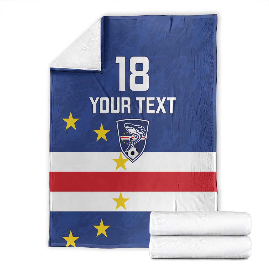 Cape Verde Football Go Champion Custom Blanket Sporty Style - African Pride